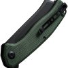 SENCUT Traxler Linerlock - Green Micarta Sheepsfoot