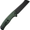 SENCUT Traxler Linerlock - Green Micarta Sheepsfoot