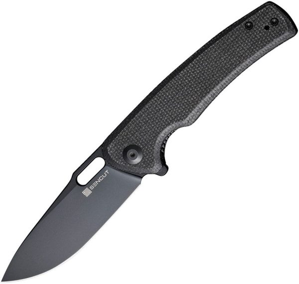 Sencut Vesperon Linerlock Folding Knife - Black Micarta