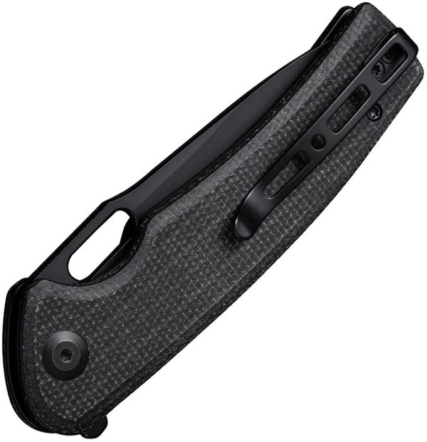 Sencut Vesperon Linerlock Folding Knife - Black Micarta
