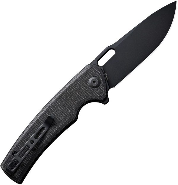 Sencut Vesperon Linerlock Folding Knife - Black Micarta