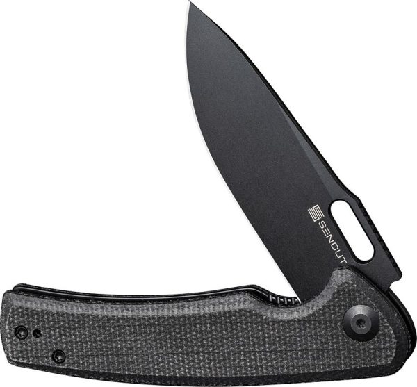 Sencut Vesperon Linerlock Folding Knife - Black Micarta