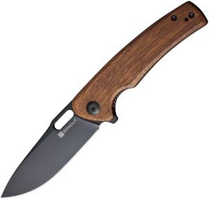 Sencut Vesperon Linerlock Folding Knife - Wood Handle