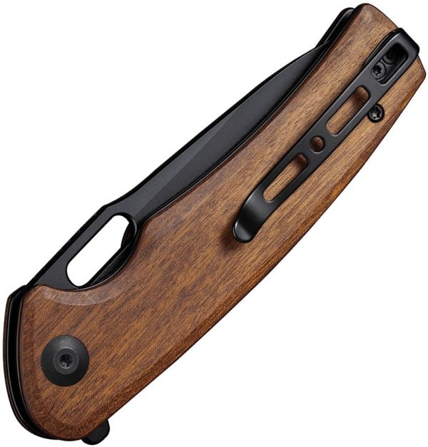 Sencut Vesperon Linerlock Folding Knife - Wood Handle