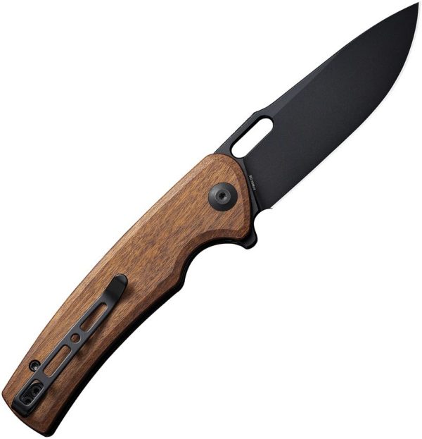 Sencut Vesperon Linerlock Folding Knife - Wood Handle