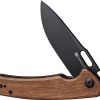 Sencut Vesperon Linerlock Folding Knife - Wood Handle