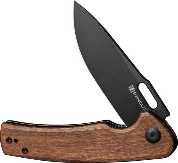 Sencut Vesperon Linerlock Folding Knife - Wood Handle