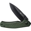 SENCUT Slashkin Linerlock Folding Knife D2 Steel Green Micarta