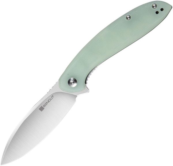 S210032.jpg Sencut San Angelo Linerlock Folding Knife - Jade G10
