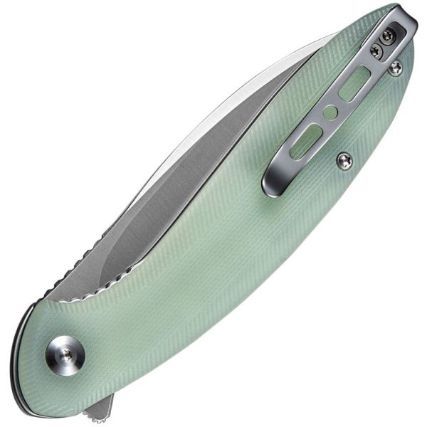S210032_add_01.jpg Sencut San Angelo Linerlock Folding Knife - Jade G10