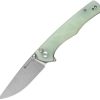 Sencut Crowley Button Lock Folding Knife - Jade G10
