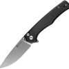 Sencut Crowley Button Lock Folding Knife - Black Micarta