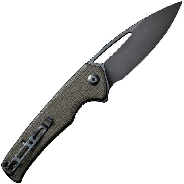 Sencut Mims Linerlock Folding Knife - Green Micarta