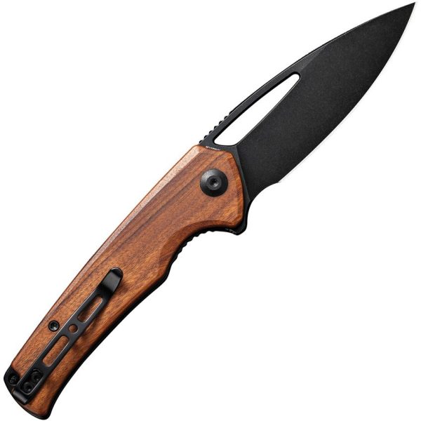 Sencut Mims Linerlock Folding Knife - Brown Wood