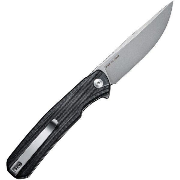 Sencut Scitus Linerlock Folding Knife - Black G10