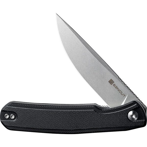 Sencut Scitus Linerlock Folding Knife - Black G10