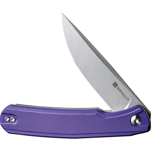 Sencut Scitus Linerlock Folding Knife - Purple G10
