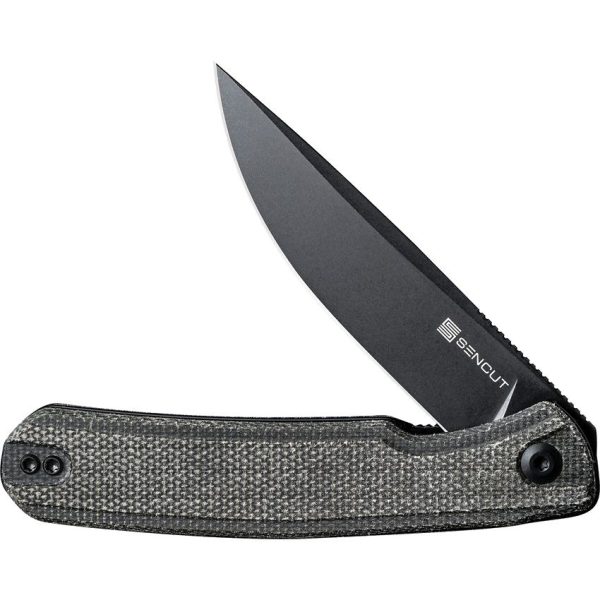 S210423_add_04.jpg Sencut Scitus Linerlock Folding Knife - Green Micarta