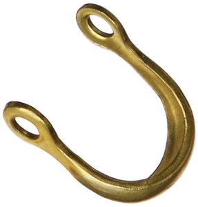 Schrade Knifemaking Brass Shackle - 0.5 x 0.375 inches