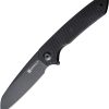 SENCUT Kyril Linerlock Folding Knife 3.13" Black G10