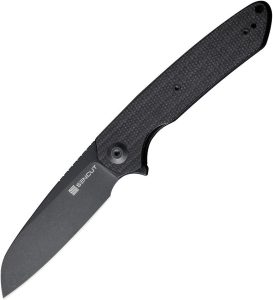 Sencut Kyril Linerlock Black Micarta - Sheepsfoot