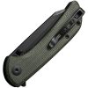 Sencut Fritch Linerlock Folding Knife - Green Micarta