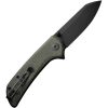 Sencut Fritch Linerlock Folding Knife - Green Micarta