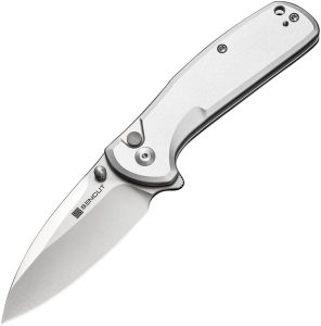 SENCUT ArcBlast Button Lock Silver Aluminum