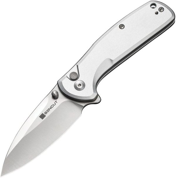 SENCUT ArcBlast Button Lock Silver Aluminum