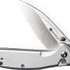SENCUT ArcBlast Button Lock Silver Aluminum