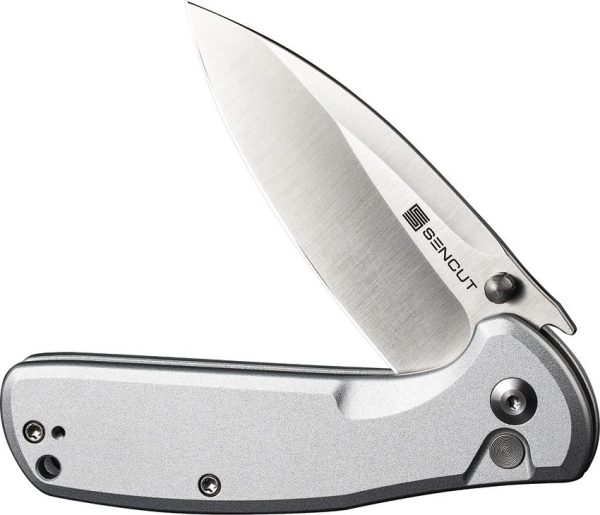 SENCUT ArcBlast Button Lock Silver Aluminum