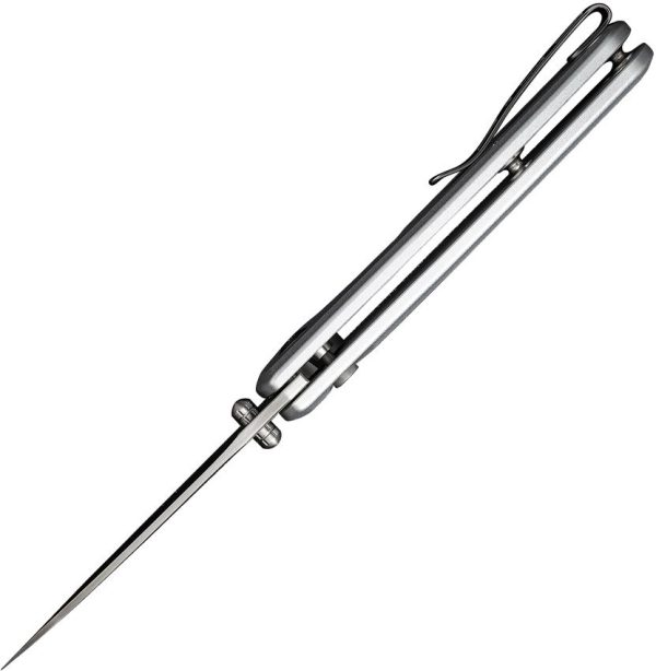 SENCUT ArcBlast Button Lock Silver Aluminum