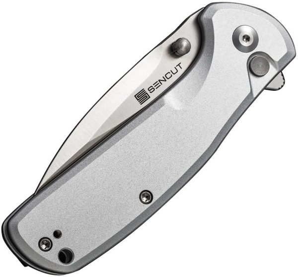 SENCUT ArcBlast Button Lock Silver Aluminum