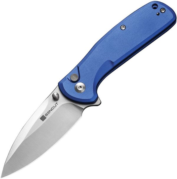 SENCUT ArcBlast Button Lock Blue Aluminum