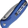 SENCUT ArcBlast Button Lock Blue Aluminum