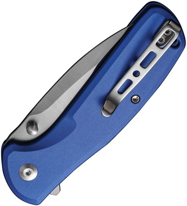 SENCUT ArcBlast Button Lock Blue Aluminum