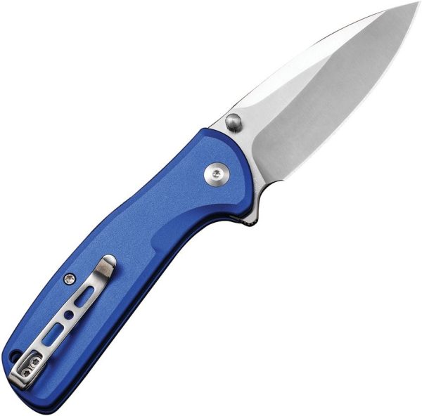 SENCUT ArcBlast Button Lock Blue Aluminum