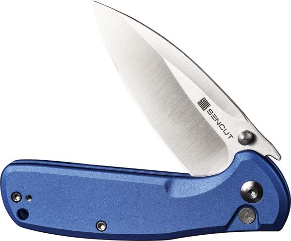 SENCUT ArcBlast Button Lock Blue Aluminum