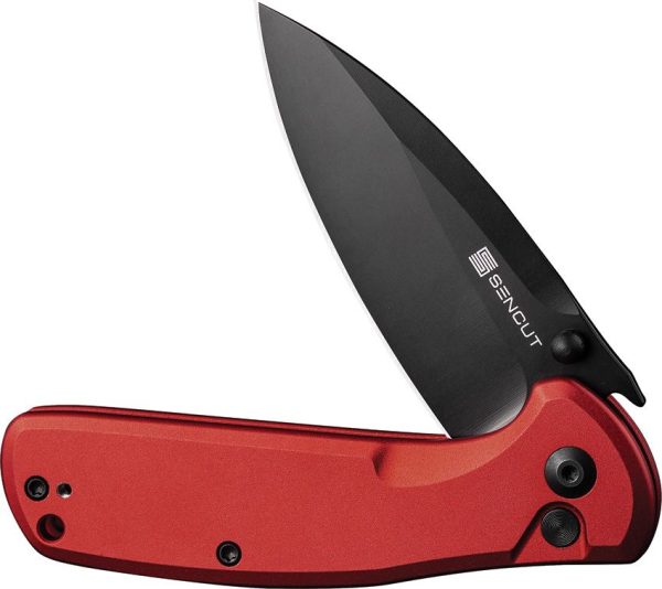 SENCUT ArcBlast Button Lock Red Aluminum