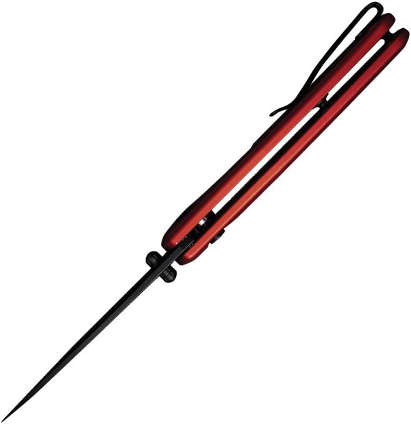 SENCUT ArcBlast Button Lock Red Aluminum