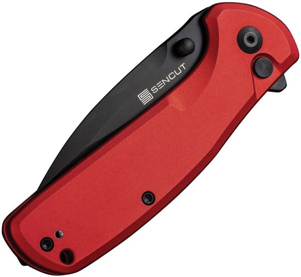 SENCUT ArcBlast Button Lock Red Aluminum