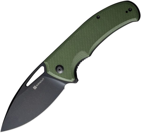 SENCUT Phantara Linerlock OD Green G10 Drop Point