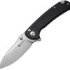 SENCUT Pulsewave Button Lock Black G10 Folding Knife
