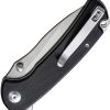 SENCUT Pulsewave Button Lock Black G10 Folding Knife