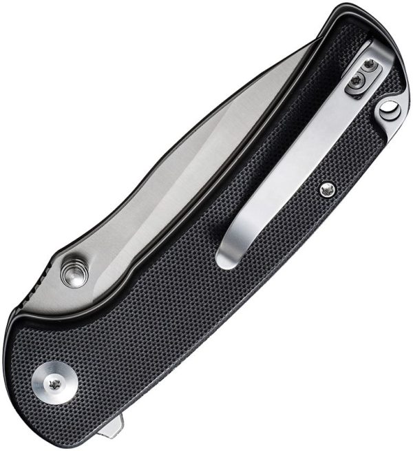 SENCUT Pulsewave Button Lock Black G10 Folding Knife