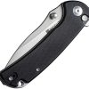 SENCUT Pulsewave Button Lock Black G10 Folding Knife