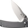 SENCUT Pulsewave Button Lock Folding Knife 3.5" Gray