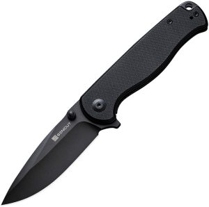 SENCUT Errant Linerlock Black G10 Drop Point Knife