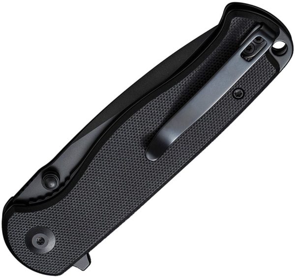 SENCUT Errant Linerlock Black G10 Drop Point Knife