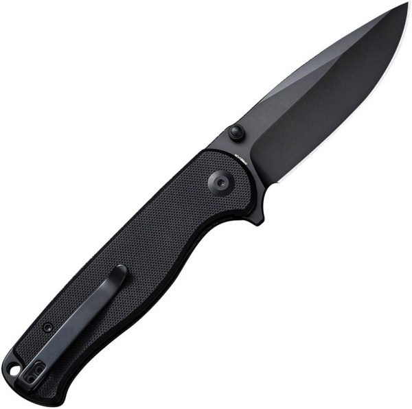 SENCUT Errant Linerlock Black G10 Drop Point Knife